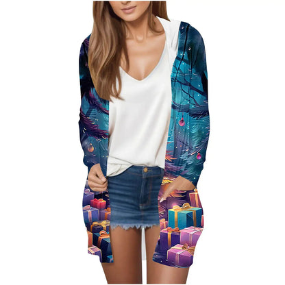 Manufacturer Cross-Border Women's Fashion New Loose Simple Pocket Hooded Cardigan Jacket by All Mart Bristol Ltd