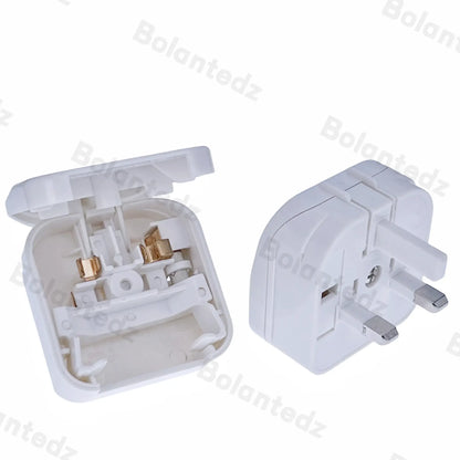 European EU To UK Travel Power Adapter With 5A Fuse UK British Electrical Plug Adapter Outlet AC Charger Power Cord Socket by All Mart Bristol Ltd