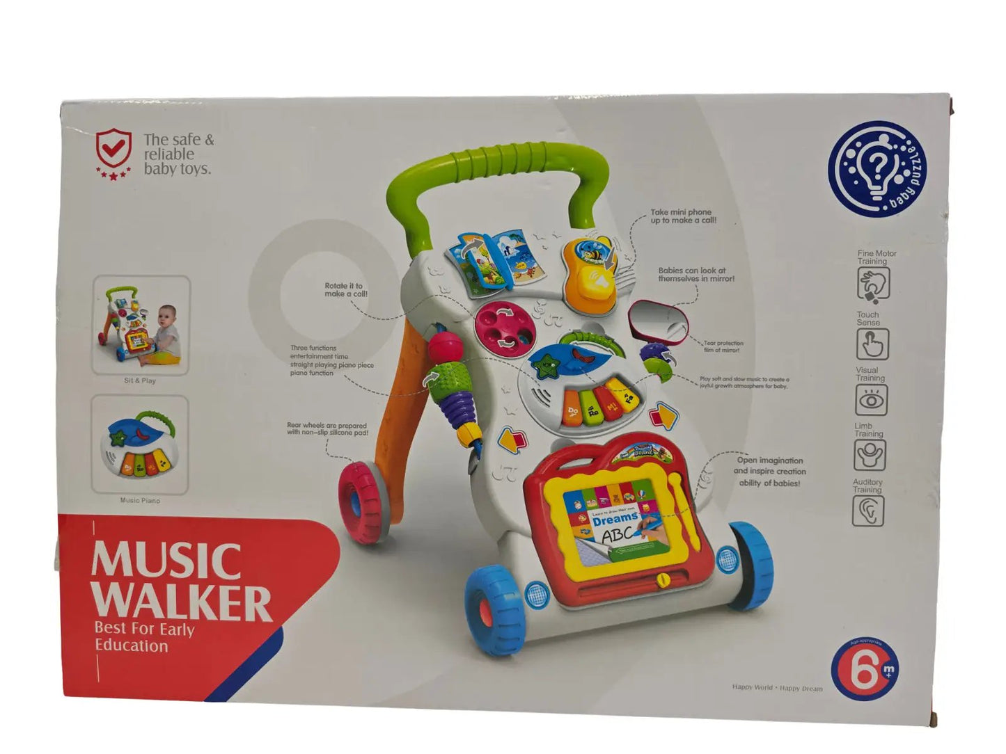 Push along Baby Walker with Wheels Multifunctiona by All Mart Bristol Ltd