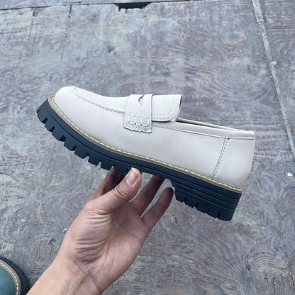 Leather Plus Size Casual Women's Shoes by Dropshipman
