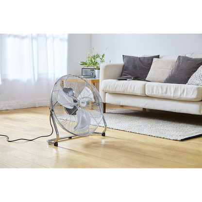Neo High Velocity Chrome Metal Floor Freestanding Fan � 16 Inch by Neo