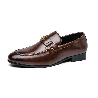 European And American Men's Metal-buckle Slip-on Shoes by Dropshipman