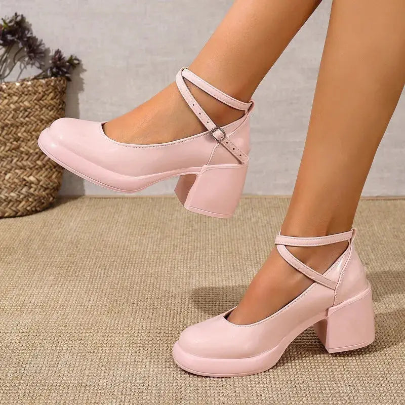 High Heels Women Shoes Elegant Mary Janes Shoes Cozy Chunky Shoes Autumn Fashion Lolita Woman Pumps 2025 New Women’s Zapatillas by All Mart Bristol Ltd