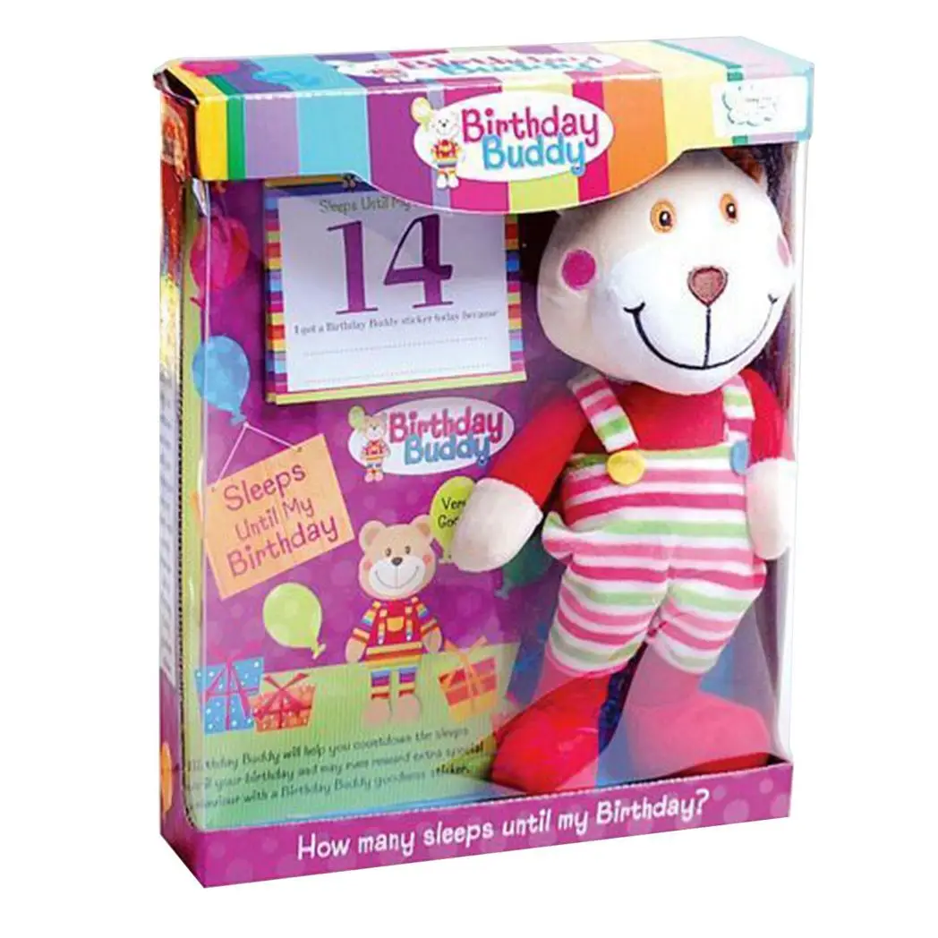 Birthday Buddy (Girl) & (Boy) Count Down Birthday Bear Toy[Birthday Buddy - Boy] by Birthday Buddy