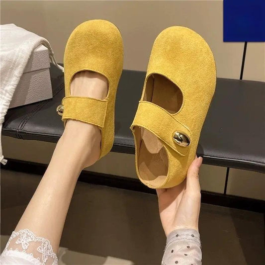 Height-increasing Summer Fashionable French-style Slip-on Half-enclosed Slippers by Dropshipman