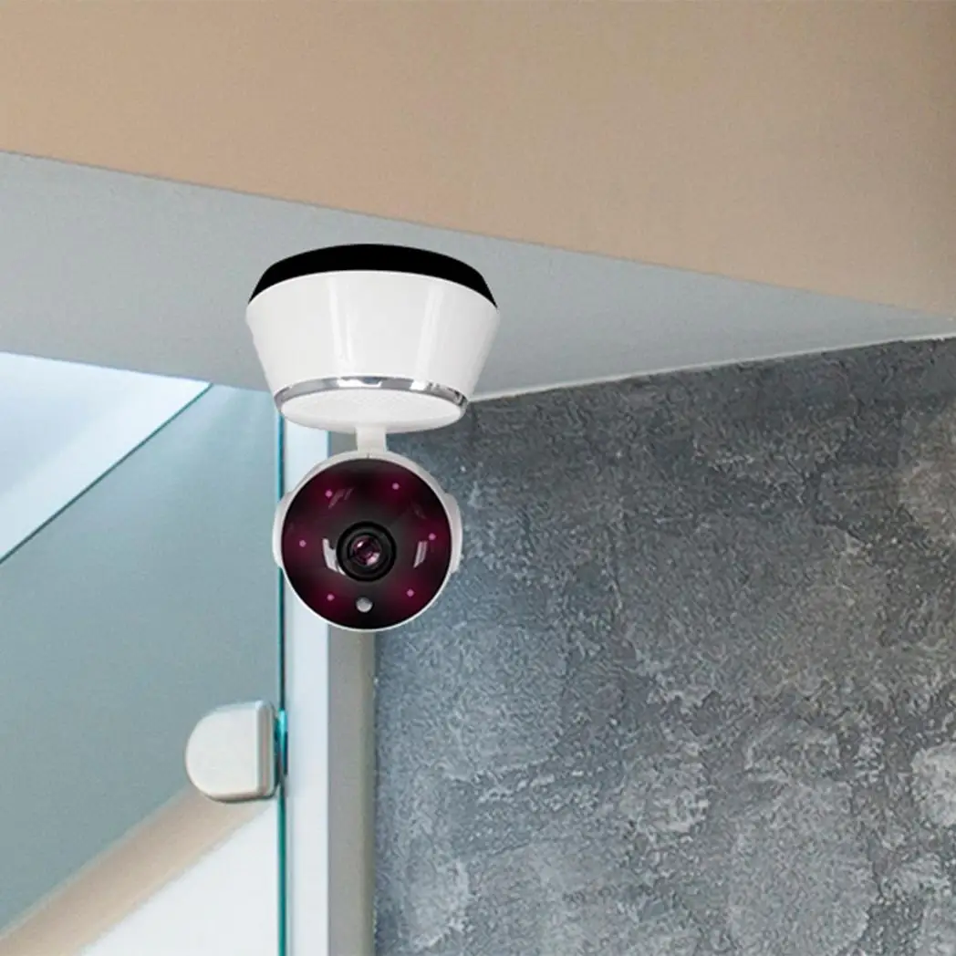Aquarius 360 HD Indoor Smart Home White Camera With 8GB Gold Micro Sd Card by Aquarius