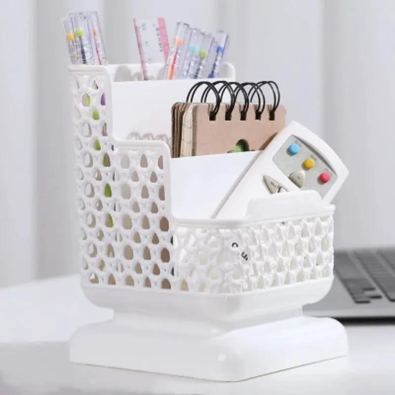 School Stationery Makeup Organizer Desktop Storage Box Container for Cosmetics Jewelry Stationery Plastic Organizer by All Mart Bristol Ltd