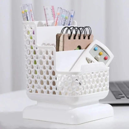 School Stationery Makeup Organizer Desktop Storage Box Container for Cosmetics Jewelry Stationery Plastic Organizer by All Mart Bristol Ltd