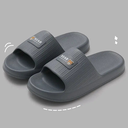 Lightweight Soft Sole Home Slippers Women Indoor Comfortable Platform Cloud Slippers Woman Non Slip Couple Bathroom Slides Shoes by All Mart Bristol Ltd