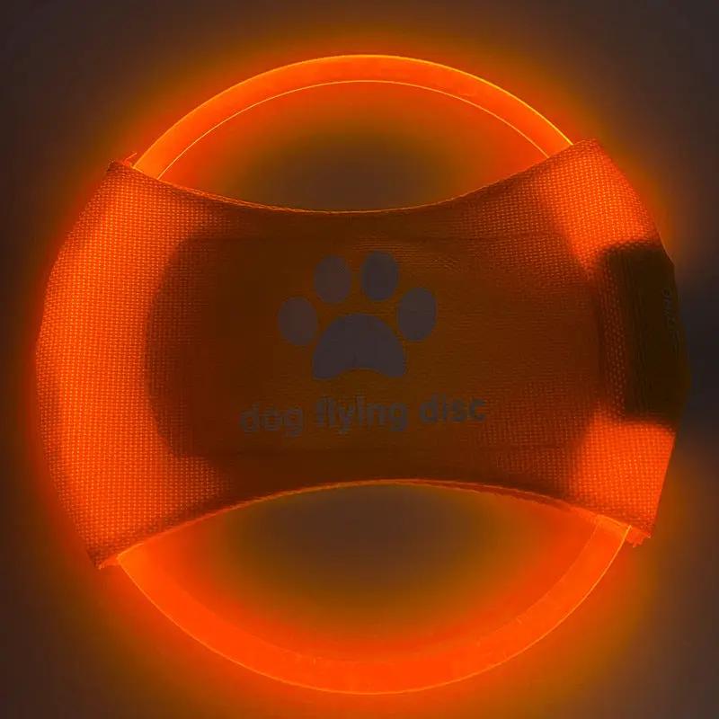 Dog Flying Discs Light Glowing LED LuminousTrainning Interactive Toys Game Flying Discs Dog Toy Pet Dog Accessories Pet Products by Dropshipman