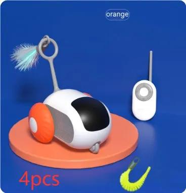 Remote Control Interactive Cat Car Toy USB Charging Chasing Automatic Self-moving Remote Smart Control Car Interactive Cat Toy Pet Products by Dropshipman