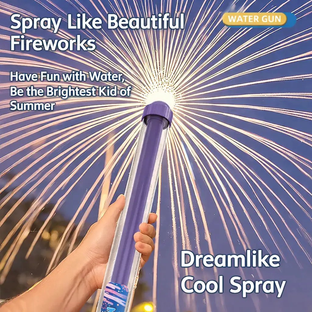 1/2 PC Fireworks-Shaped Water Blaster – the Ultimate Birthday Gift for Boys and Girls,A Must-Have for Pool Parties,And the Perfect Choice for Taking Photos! by All Mart Bristol Ltd
