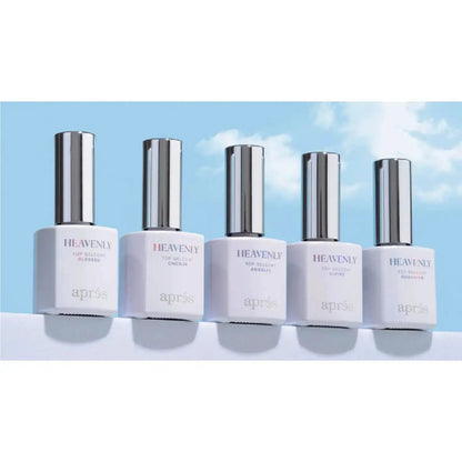 APRÉS Heavenly Top Gelcoat 15Ml Led-Cure Gel Topcoat, Non-Wipe Nail Polish, Single Item with 5 Shimmer Effects for Refined Sparkle Manicure by All Mart Bristol Ltd