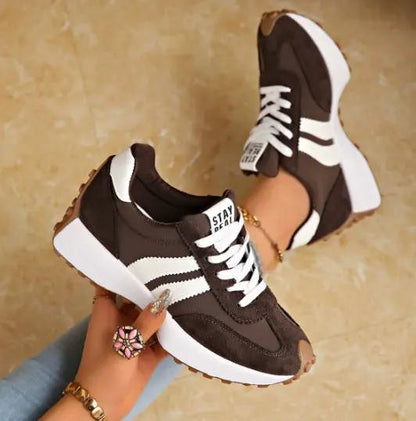 Fashionable Casual White Sneakers For Women by Dropshipman