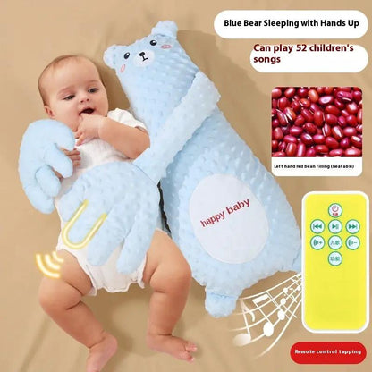 Infant Exhaust Pillow Hand Remote Controlled Soothing For Baby Sleep Cartoon Plush Toddler Comforting Hand by Dropshipman