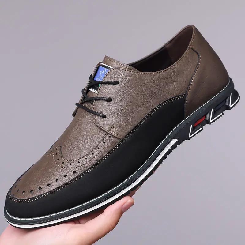 Business Fashion Comfortable Leather Shoes Men by Dropshipman
