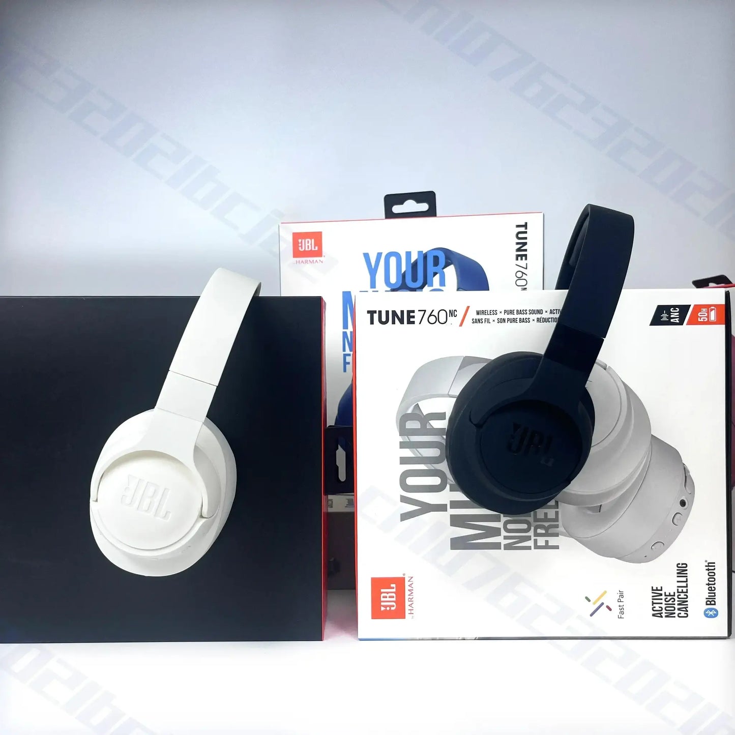 JBL Tune 760NC Wireless Over-Ear Headphones Foldable Active Noise Cancellation Sports Headset for Music And Travel by All Mart Bristol Ltd
