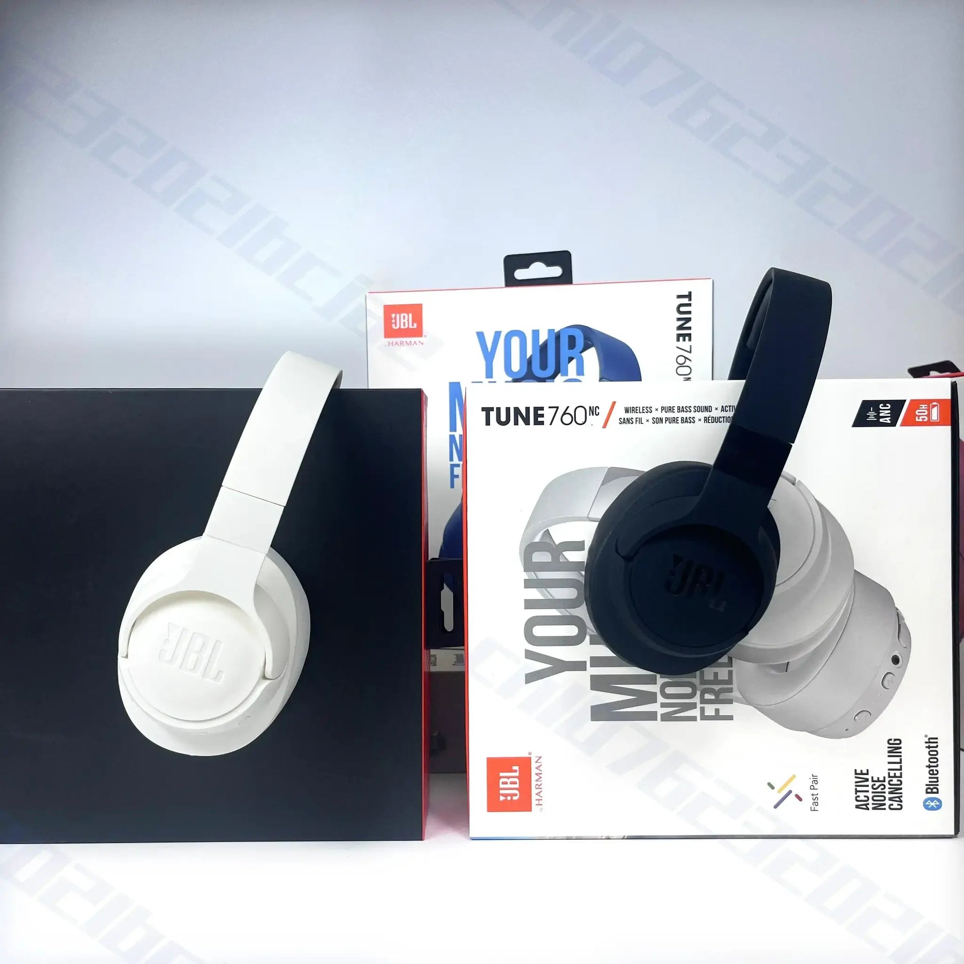 JBL Tune 760NC Wireless Over-Ear Headphones Foldable Active Noise Cancellation Sports Headset for Music And Travel by All Mart Bristol Ltd