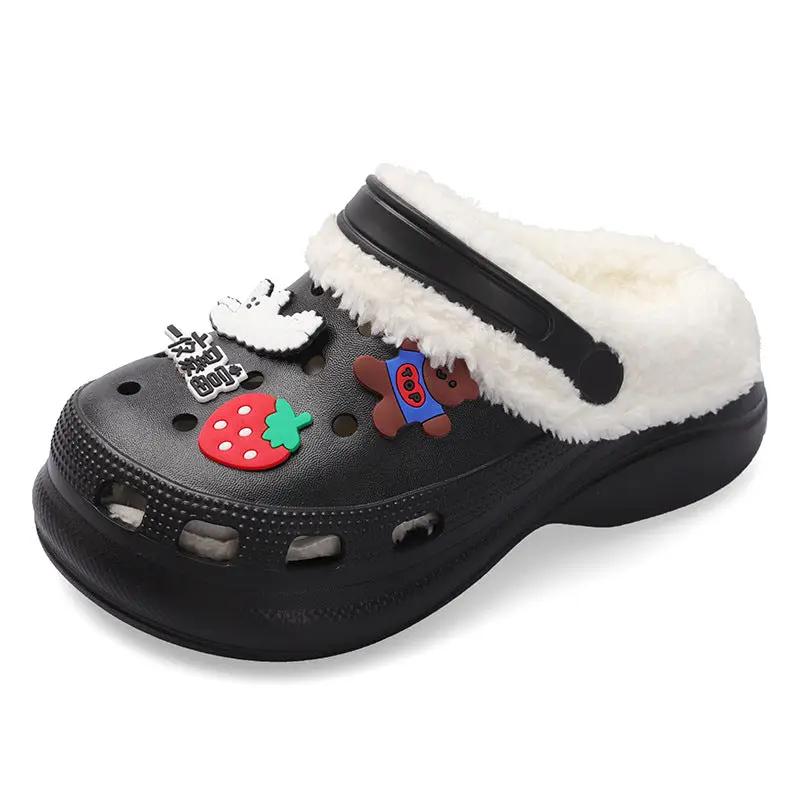 Warm Baotou Shoes Two-wear Lazy Cotton Slippers by Dropshipman