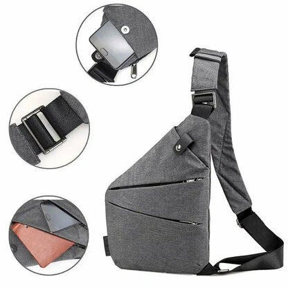 New Multifunction Chest Bags anti Theft Single Crossobdy Bags for Men Waterproof Male Cross Body Messenger Bag Fanny Pack Sac by All Mart Bristol Ltd