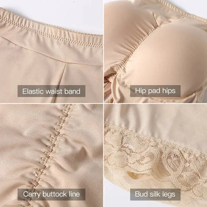 Plus Size High Waist Tummy Control Shapewear Panties Women Butt Lifter Hip Enhancer Seamless Breathable Lace Trim Underwear by All Mart Bristol Ltd