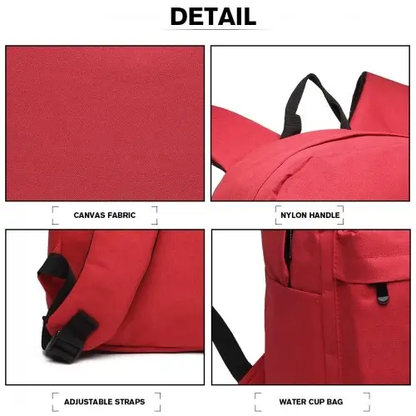 E1930 - Kono Durable Polyester Everyday Backpack With Sleek Design - Red by All Mart Bristol Ltd