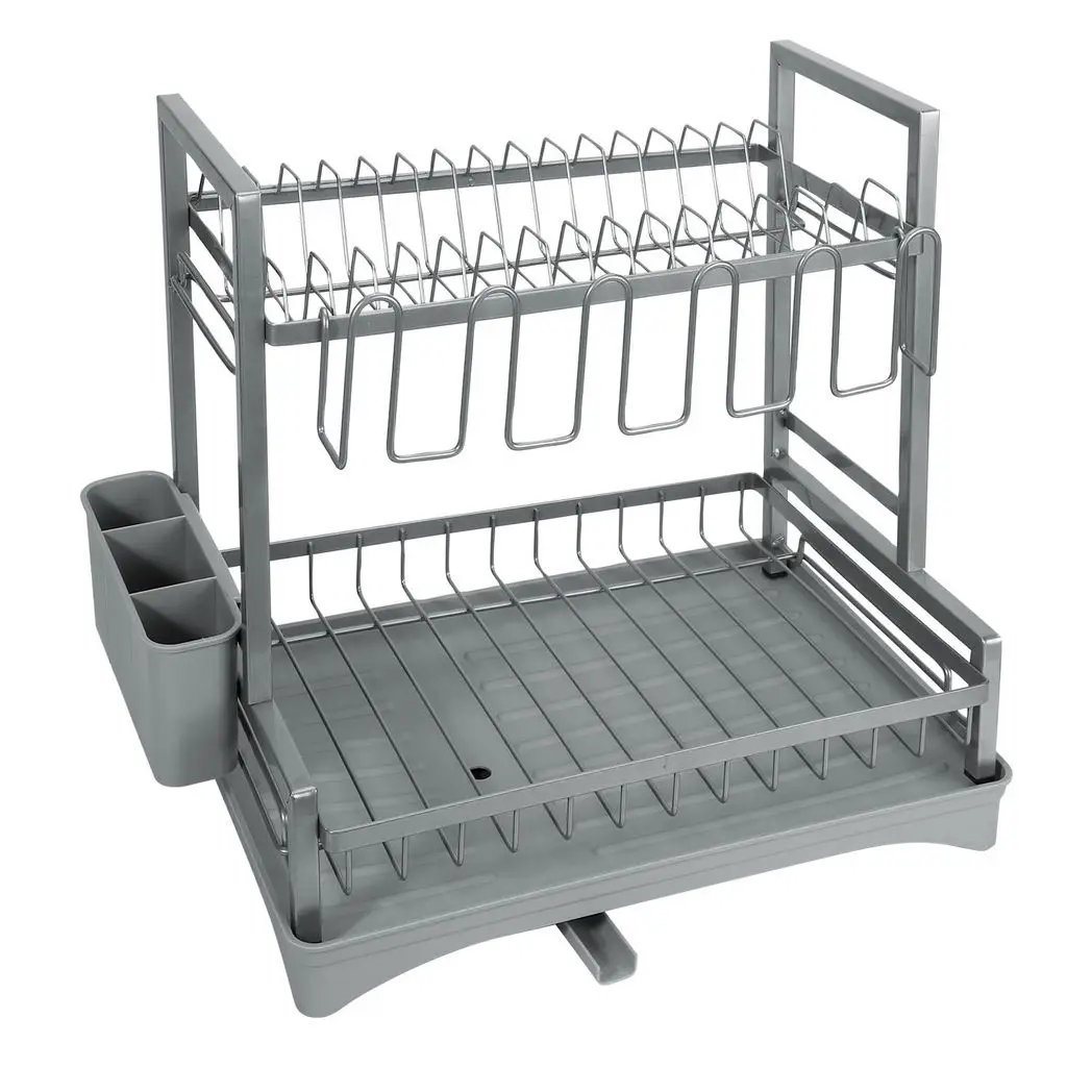VINSANI 2 TIER DISH DRAINER GREY 1010430 by N/A