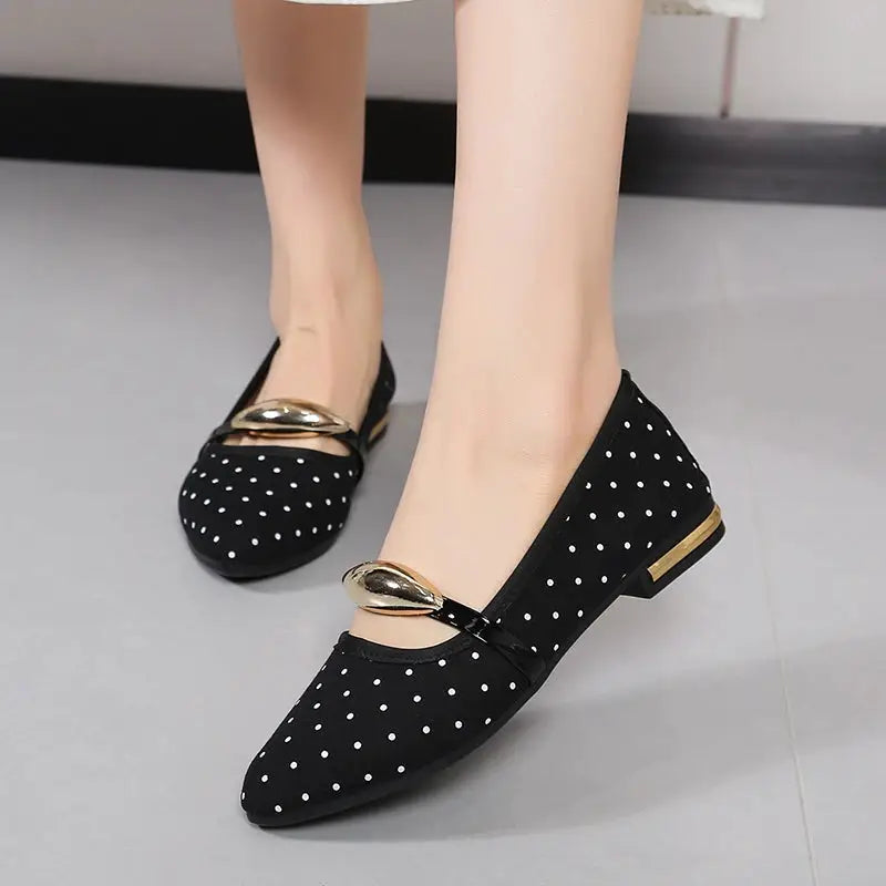 Spring and Autumn Elegant Pointed Sexy Low Heel Casual Shoes Fashionable Best Selling New Daily Comfortable Work Women's Shoes by All Mart Bristol Ltd