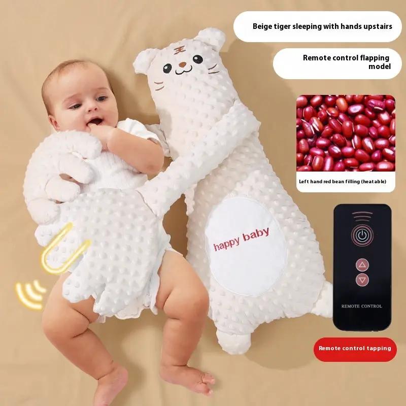 Infant Exhaust Pillow Hand Remote Controlled Soothing For Baby Sleep Cartoon Plush Toddler Comforting Hand by Dropshipman