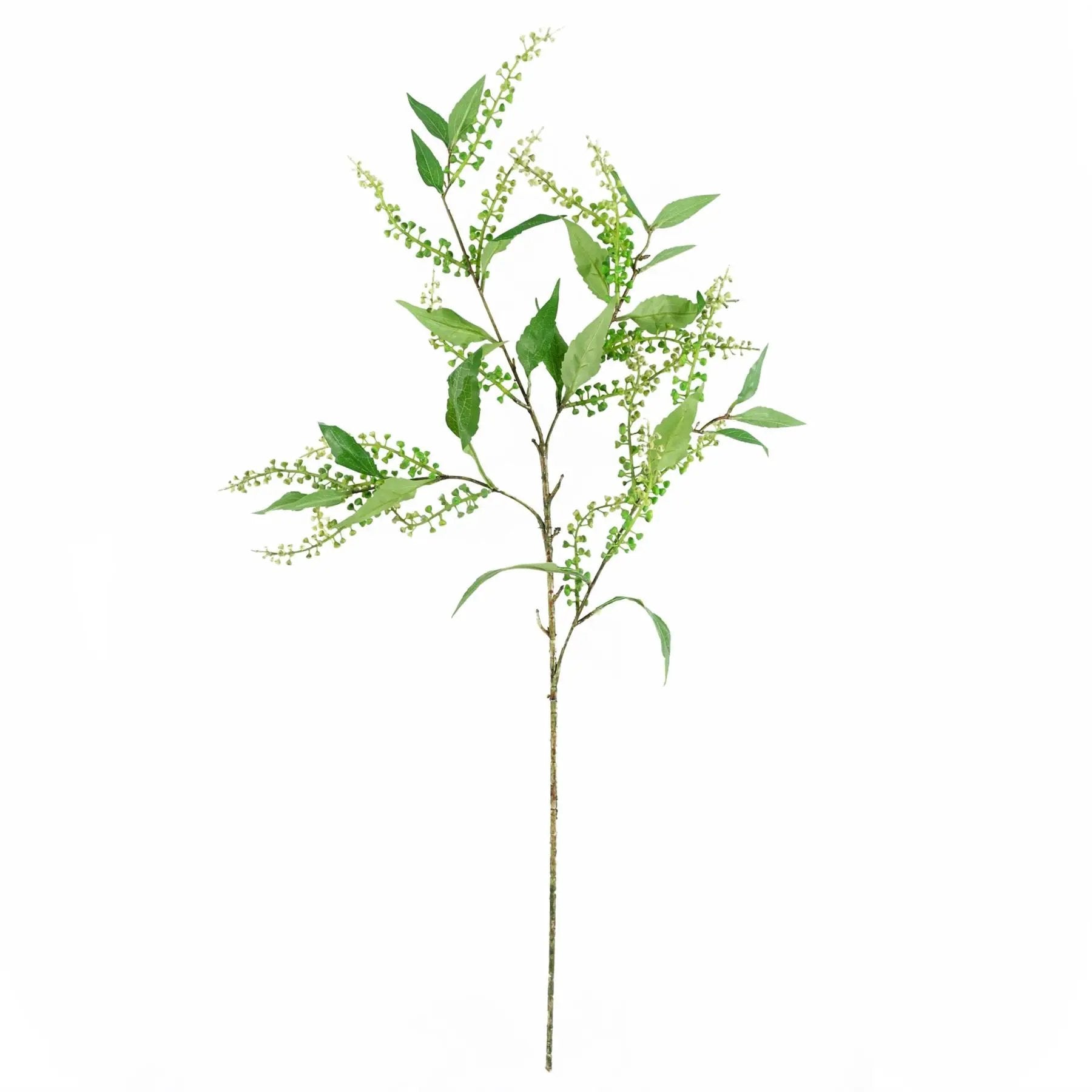 Leaf 60cm Pink Delphinium Tropical with Glass Vase by Leaf Design