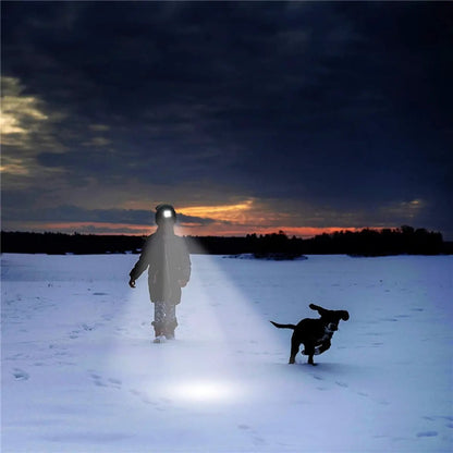 LED Beanie Hats Rechargeable Unisex High Powered Head Lamp Torch Light Cap by All Mart Bristol Ltd