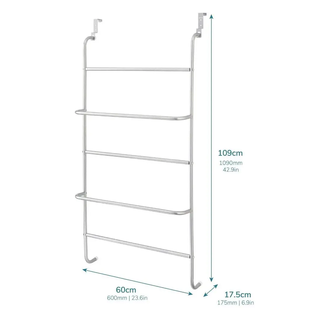 5 Tier Over Door Bar In Powder Coating by Direct Online Houseware