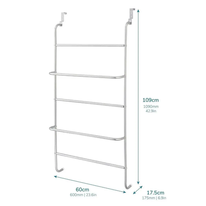 5 Tier Over Door Bar In Powder Coating by Direct Online Houseware