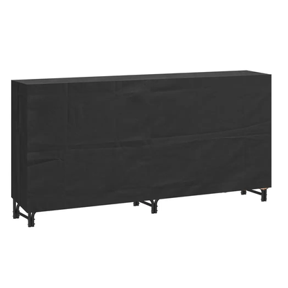 Neo 240cm Outdoor Metal Log Holder Storage Rack with Cover by Neo