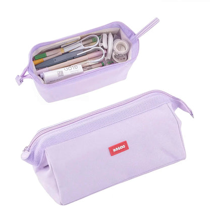 Large Capacity Pencil Case with Pen Holder Label Minimalist Student Stationery Storage Creative Stationery Storage Bag by All Mart Bristol Ltd