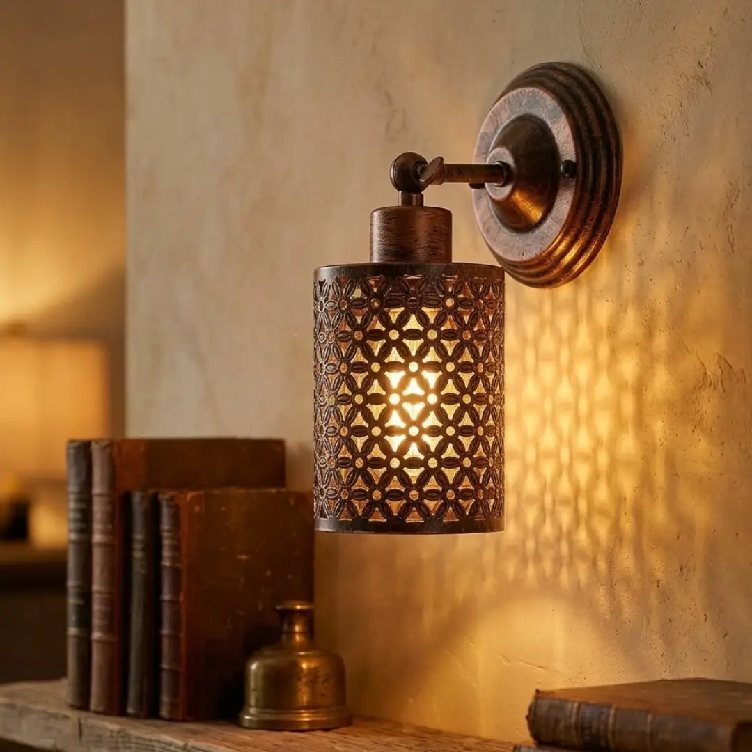 Rustic Wall Lights E27 Easy Fit With Bulb ~2519 by All Mart Bristol Ltd