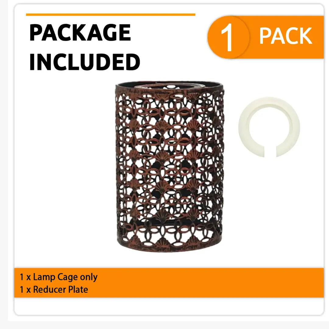 Rustic Red Colour Drum Lampshade Modern Metal Shade Retro Style~2452 by All Mart Bristol Ltd