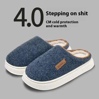Cotton Slippers Women's Winter Solid Color by Dropshipman