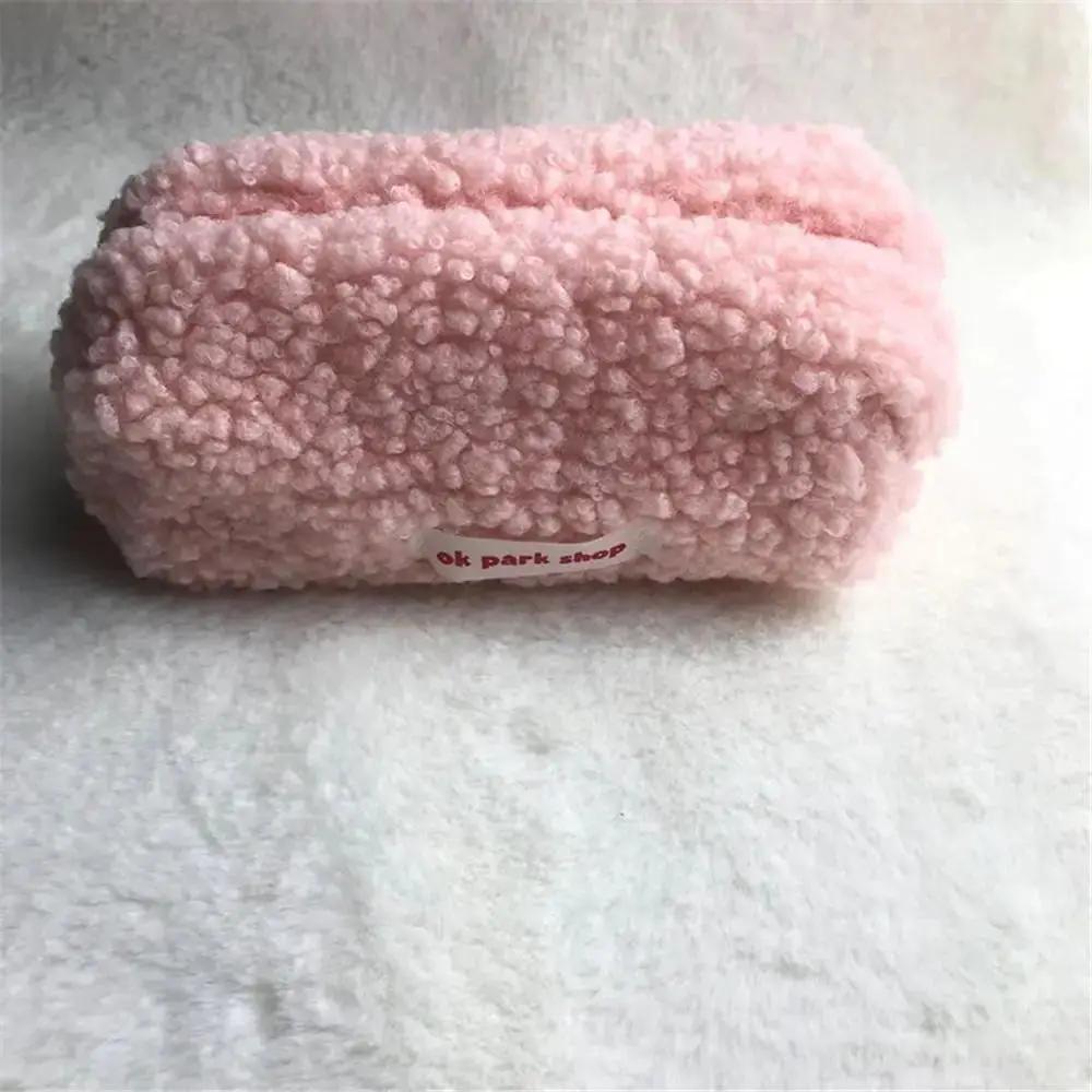 Puffs Cute Zipper Cosmetics Bag Korean Stationery Pen Case Large Capacity Women Travel Make up Toiletry Bag Washing Pouch by All Mart Bristol Ltd