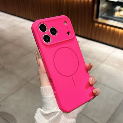 Applicable To 17 Fine Circle Magnetic Phone Case Liquid Silicone by Dropshipman