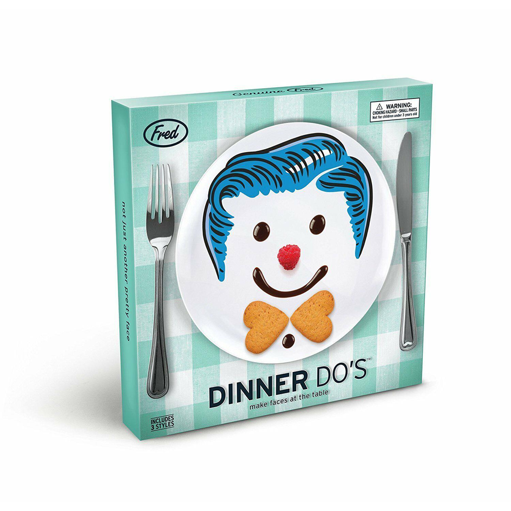 Fred Childrens Dinner Plate `Dinner Do's` Boy Design by Fred & Friends