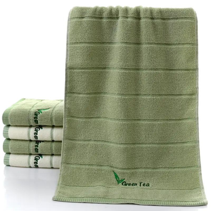 Pure Cotton 32 Strand Embroidered Face Washing Towel by Dropshipman
