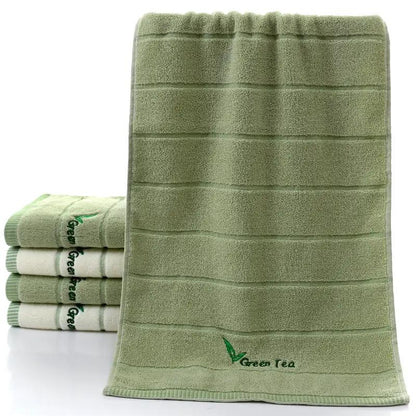 Pure Cotton 32 Strand Embroidered Face Washing Towel by Dropshipman