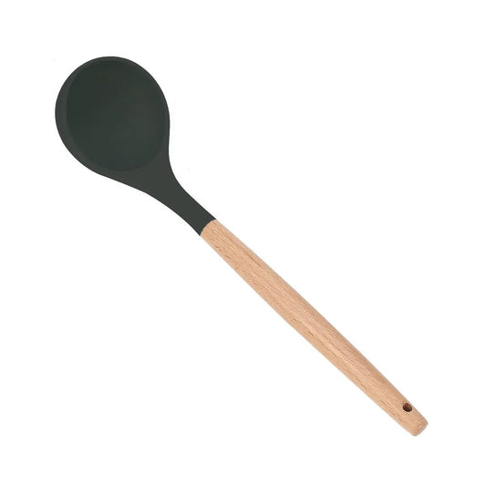 Wooden Handle Silicone Cooking Utensils Set by Dropshipman