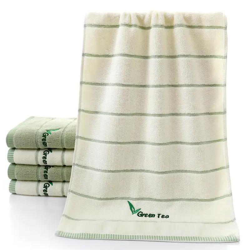Pure Cotton 32 Strand Embroidered Face Washing Towel by Dropshipman