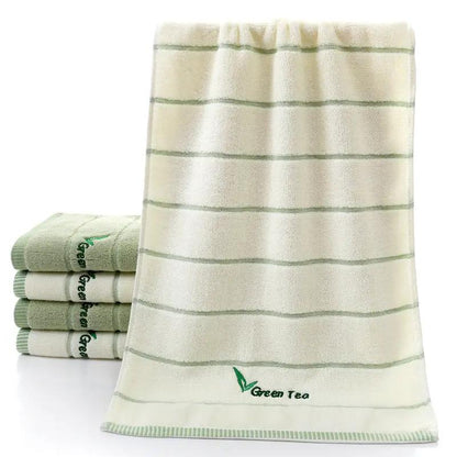 Pure Cotton 32 Strand Embroidered Face Washing Towel by Dropshipman