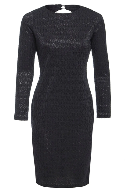 Black Twisted Backless Dress by All Mart Bristol Ltd