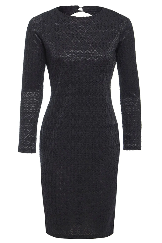 Black Twisted Backless Dress by All Mart Bristol Ltd