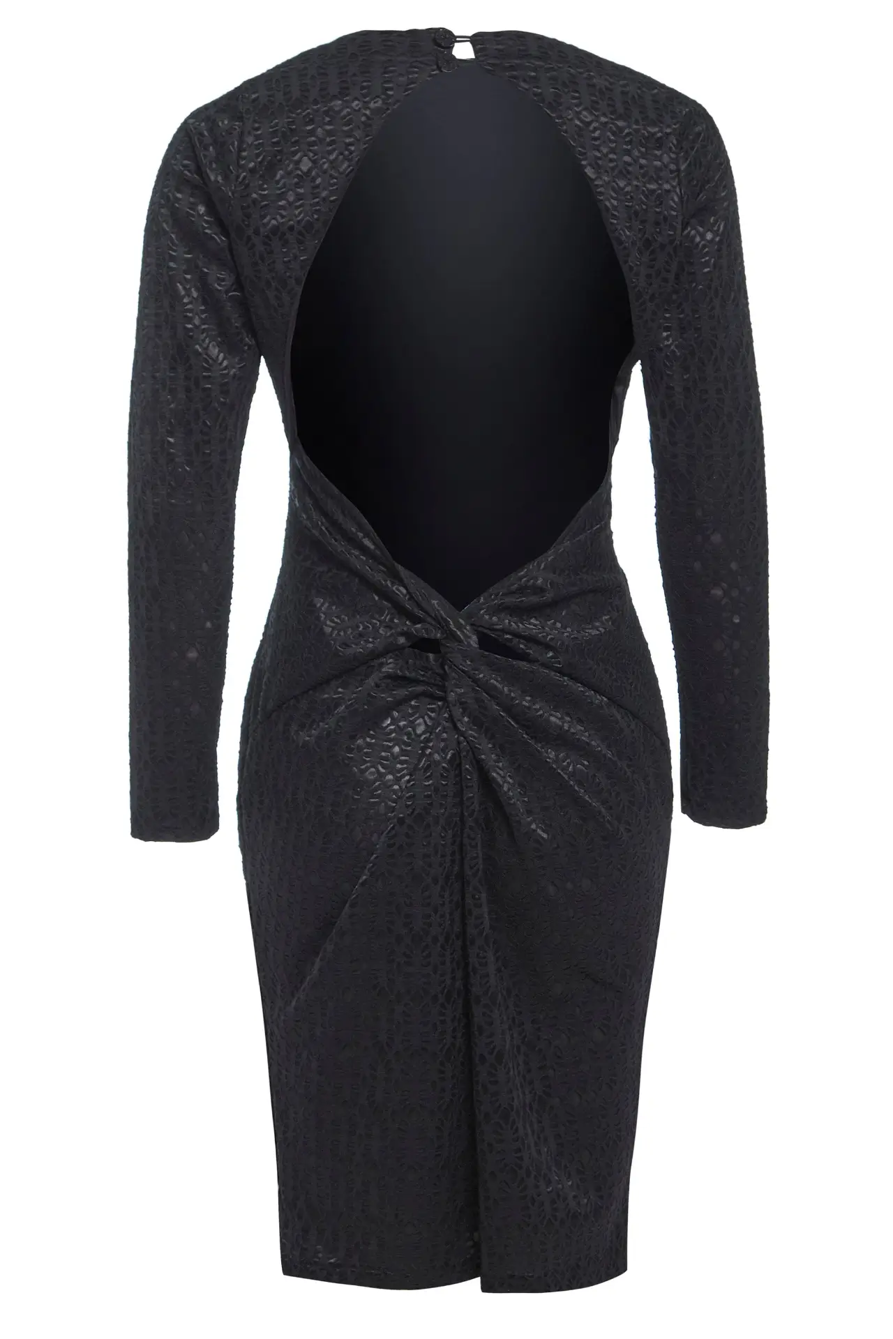Black Twisted Backless Dress by All Mart Bristol Ltd