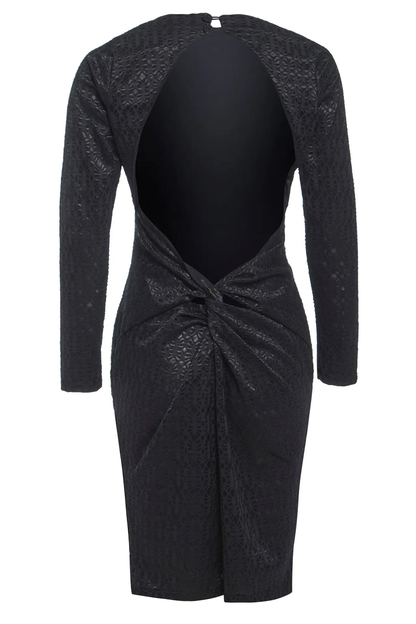 Black Twisted Backless Dress by All Mart Bristol Ltd